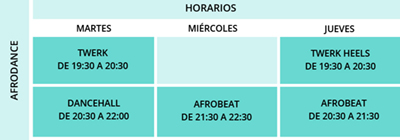 horarios intensivos de danza urbana